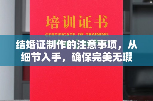 张家川结婚证制作的注意事项，从细节入手，确保完美无瑕