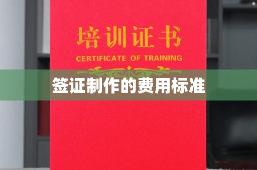 张家川签证制作的费用标准