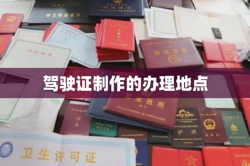 张家川驾驶证制作的办理地点
