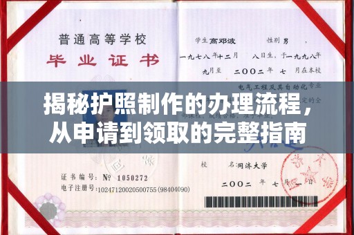 张家川揭秘护照制作的办理流程，从申请到领取的完整指南