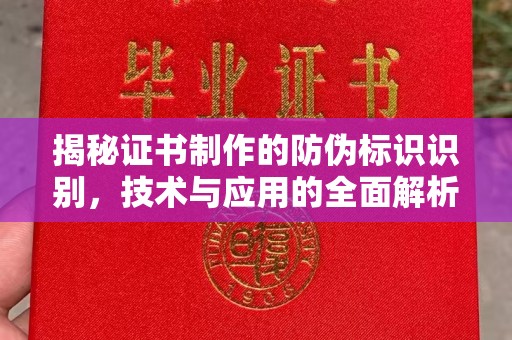 张家川揭秘证书制作的防伪标识识别，技术与应用的全面解析